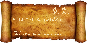 Világi Kasszián névjegykártya